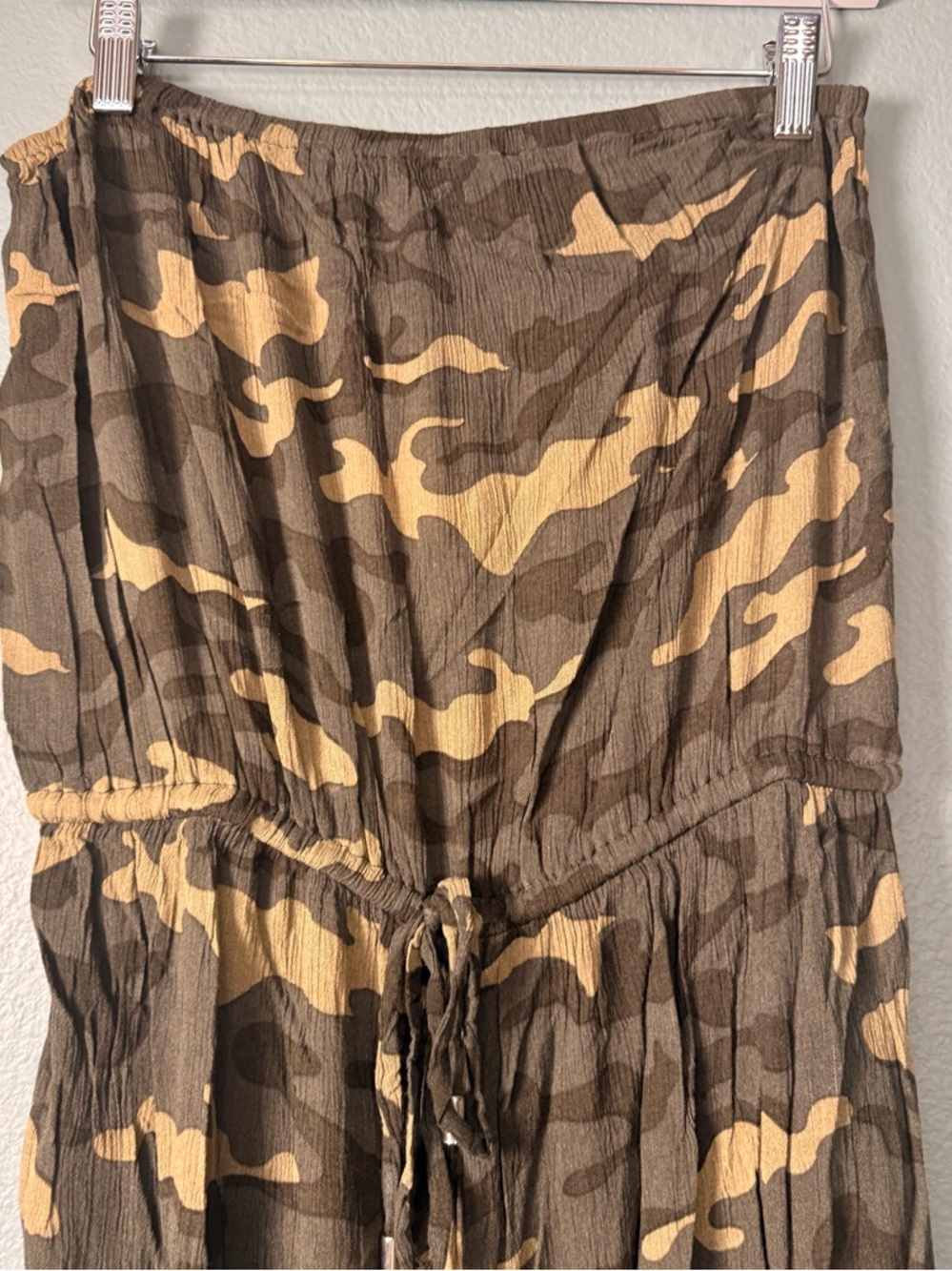 Elan Strapless Strapless Cover-Up/Jumpsuit in Camo - Picture 3 of 10